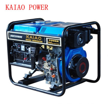AC Single Phase 50Hz/2.8kw Key Start Open-Frame Diesel Generator for Shop and Outdoor Use